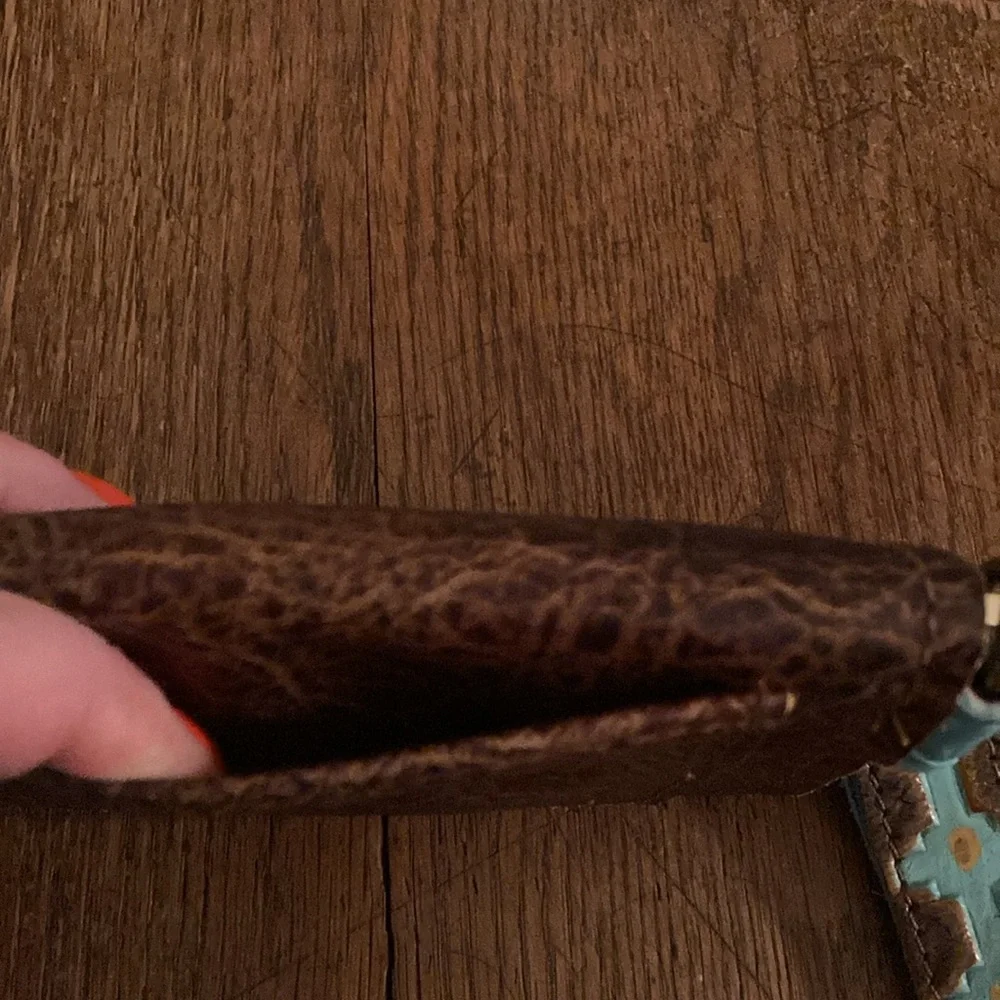 Merrick’s Custom Leather HOH/Leather Mini Wallet NWOT